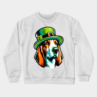 Basset Fauve de Bretagne Celebrates Saint Patrick's Day Crewneck Sweatshirt